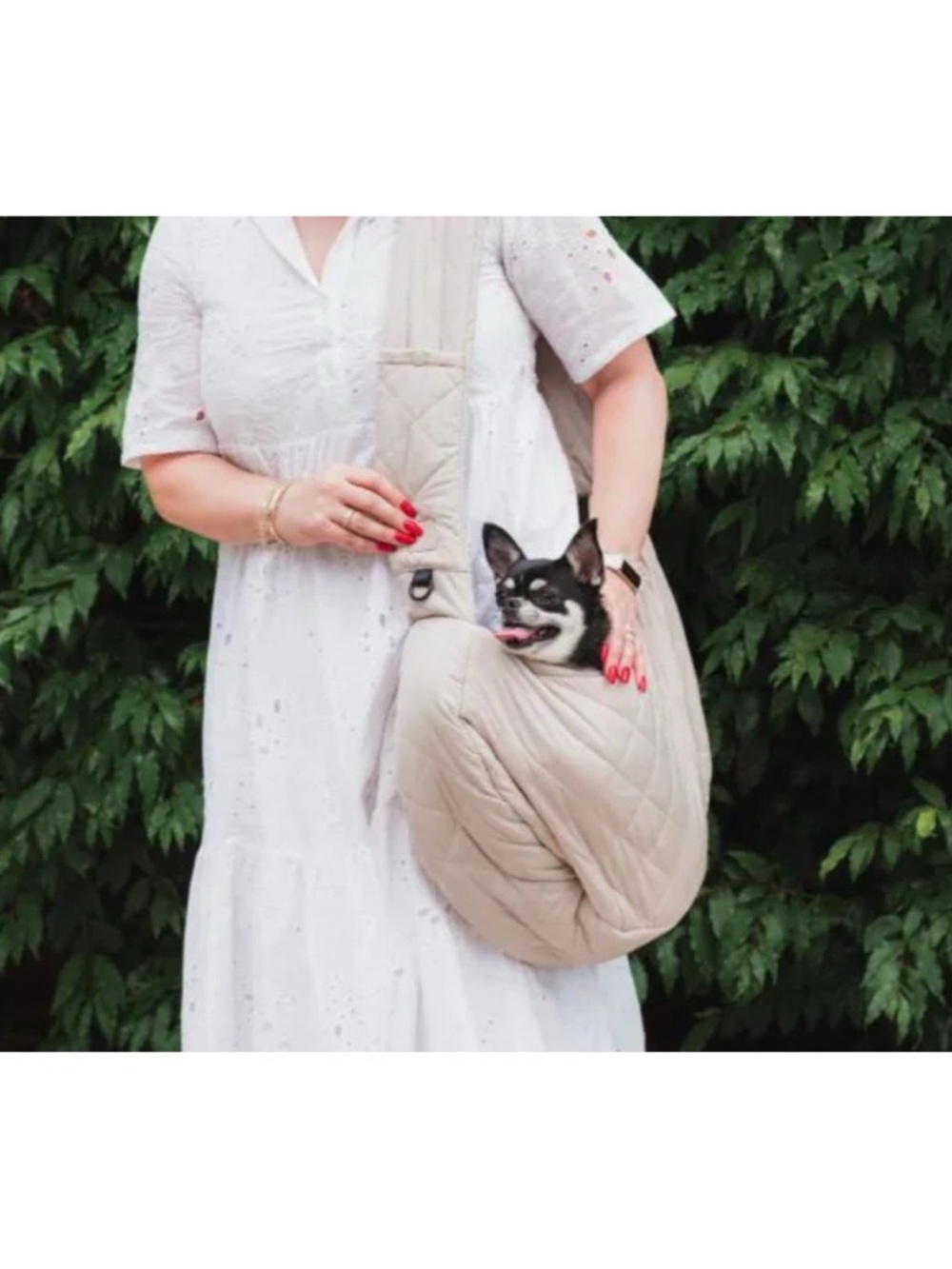Fuzzyard luxe quilted sling carrier